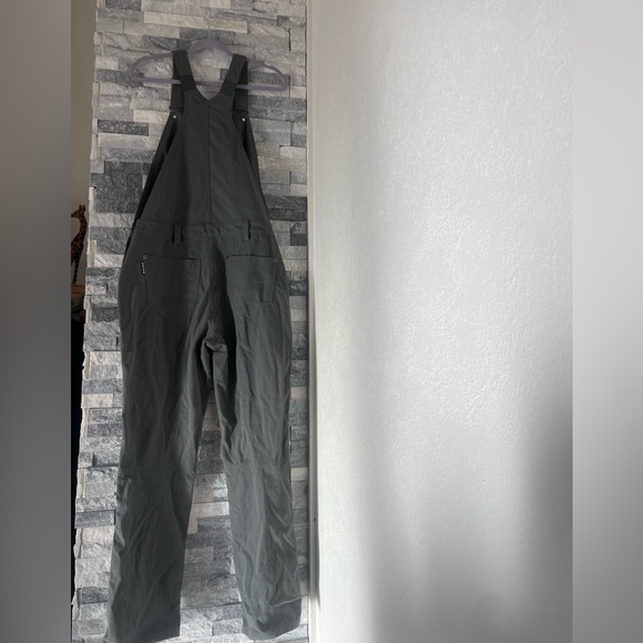 Women's FLYLOW Trailworks Bib Green Overalls- Large - Picture 2 of 7